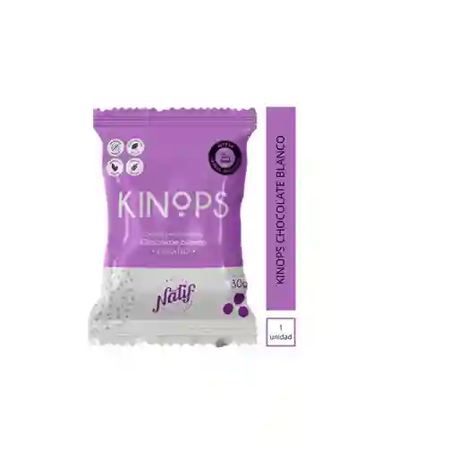 Natif Snack Kinops de Chocolate Blanco