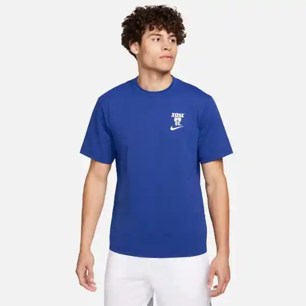 Nike Camiseta M Df Uv Hyverse Ss Gfx Para Hombre Azul Talla M