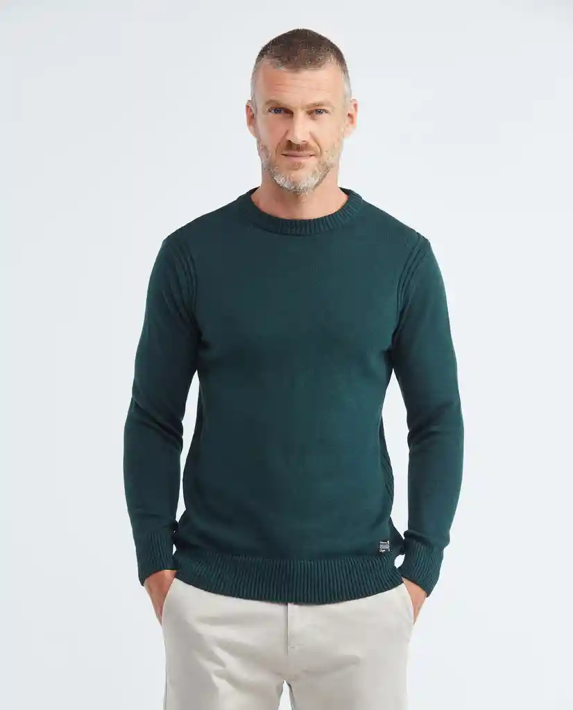 Sueter Heritage Verde Galloway Ultraoscuro Talla M Hombre Chevignon