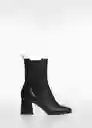 Botines Bandy Negro Talla 36 Mujer Mango