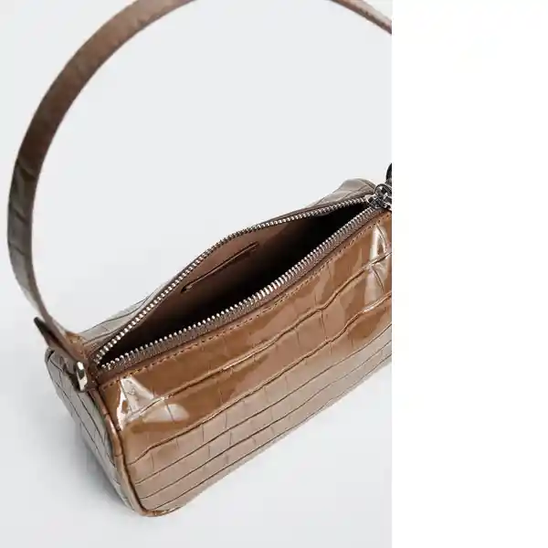 Bolso P Brick Marron Talla 99 Mujer Mango