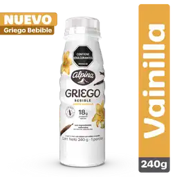 Yogurt Griego Bebible Vainilla 240 g