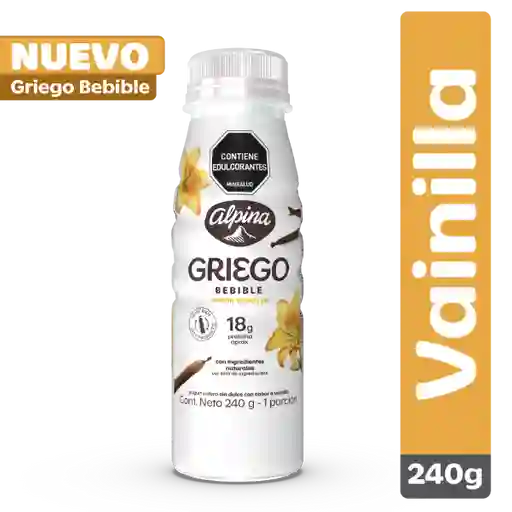 Yogurt Griego Bebible Vainilla 240 g