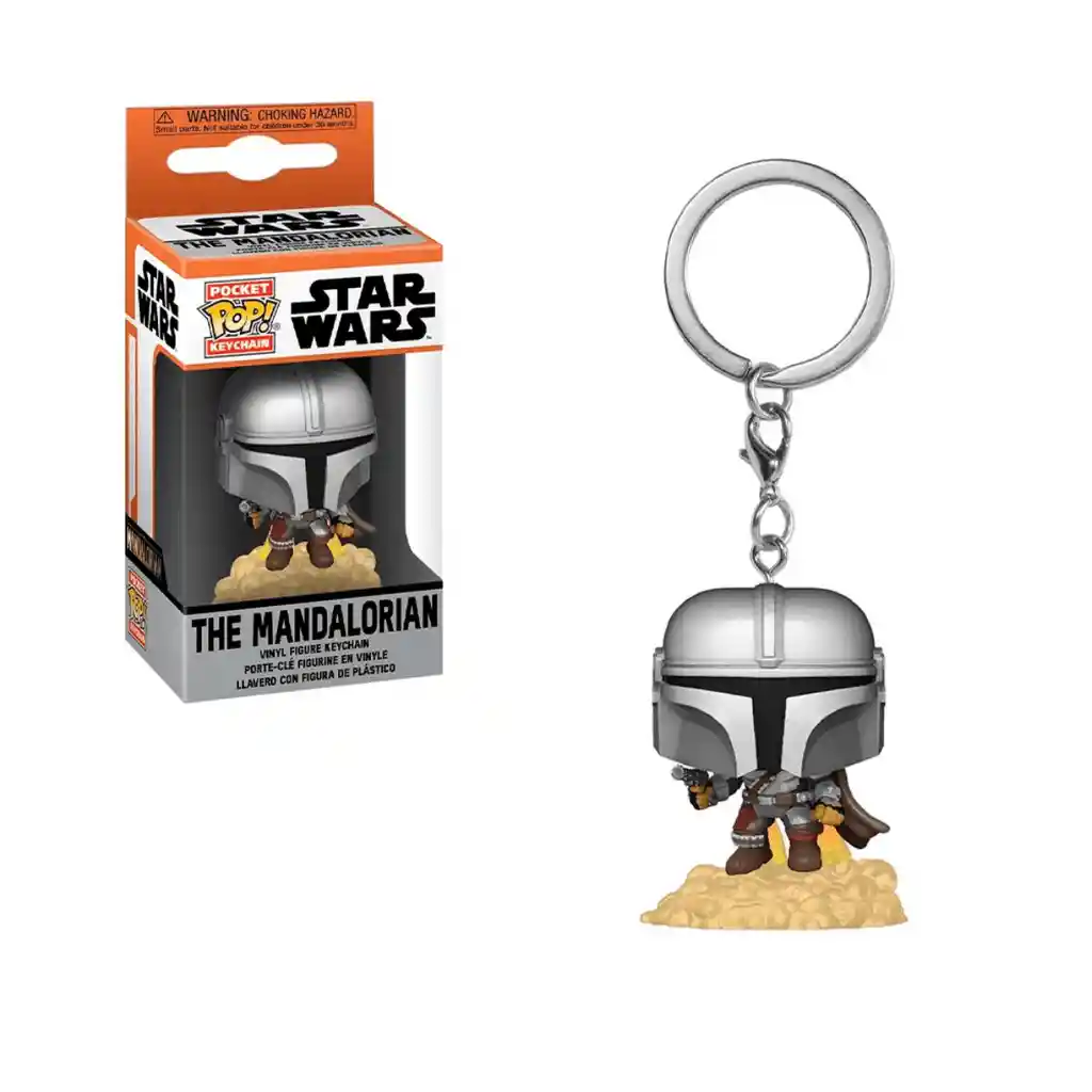 Llavero Funko Pop The Mandalorian With Blaster Star Wars