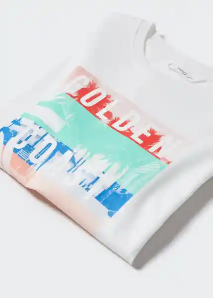Camiseta Golden Offwhite Talla 10 Niños Mango