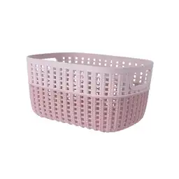 Organizador Plástico de Cesta Rosa Miniso