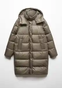 Abrigo Anorak Rocio Khaki Talla M Mujer Mango