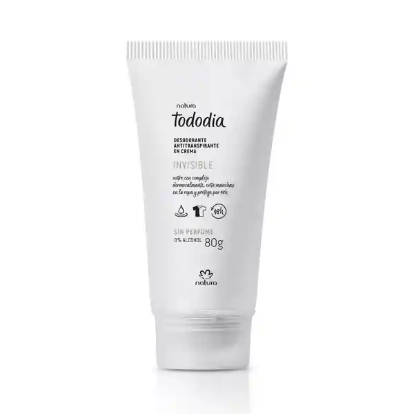 Desodorante Antitranspirante en Crema Invisible Tododia