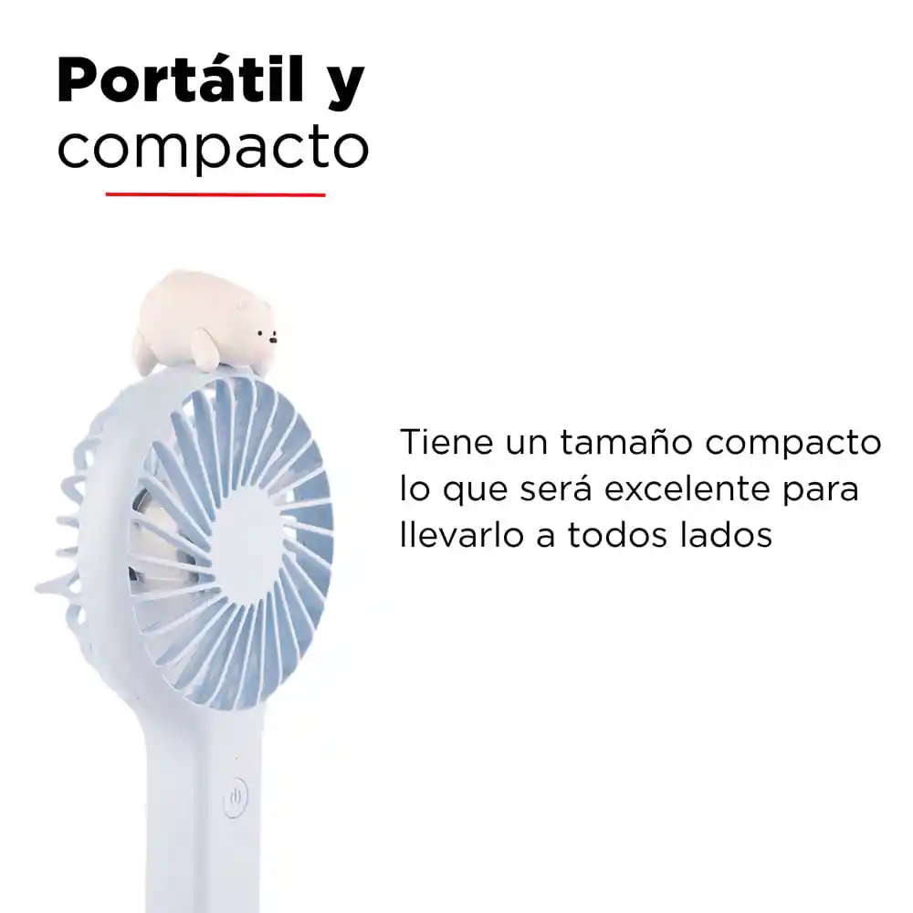 Miniso Ventilador Mini De La Serie We Bare Bears Polar