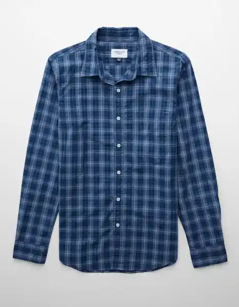 Camisa Hombre Azul Talla X-LARGE 2722415 American Eagle