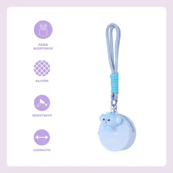 Estuche Protector de Audífonos Baby Koya Serie Bt21 Miniso