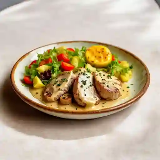 Medallones De Lomo En Salsa De Champinon