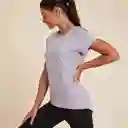 Kimjal Camiseta Yoga Suave Mujer Lavanda Talla XS