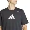 Adidas Camiseta Tr Cat G T Para Hombre Negro Talla L