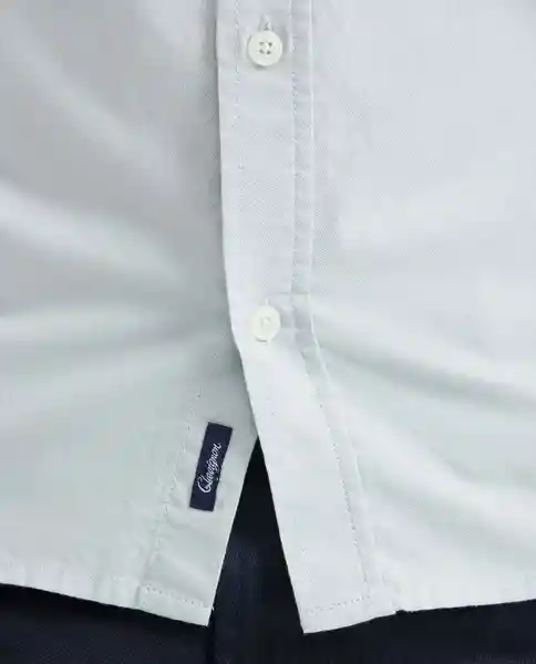 Camiseta Oxford Manga Corta Gris Tormenta Claro T S Chevignon