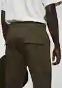 Pantalón Zeus Khaki Talla 42 Hombre Mango