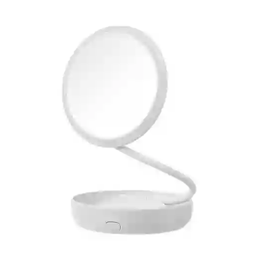 Miniso Espejo de Mesa Circular Giratorio con Luz Led Blanco