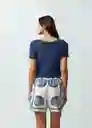 Blusa Tejido Mujer Azul Cetaceo Talla S 482G028 Naf Naf