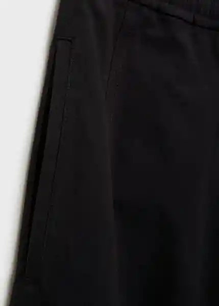 Pantalón Fog Negro Talla M Mujer Mango