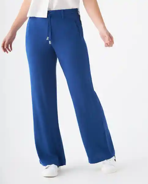 Pantalón Azul Aurelia Medio Talla XL 439F033 Esprit