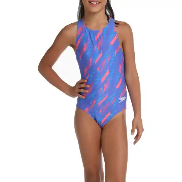 Vestido de Baño Medalist Jr Siren Hyperboom Talla 10 Speedo