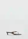 Sandalias Siena Chocolate Talla 36 Mujer Mango