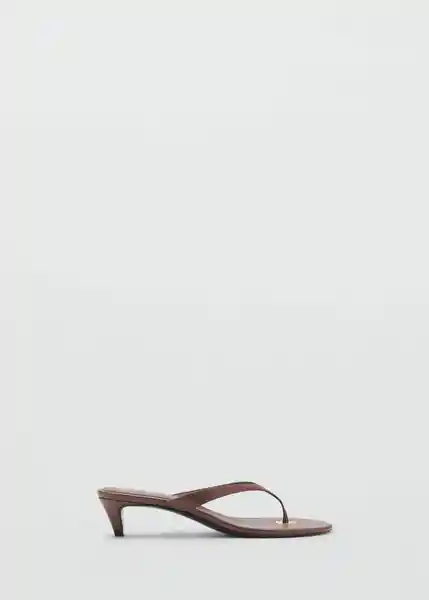 Sandalias Siena Chocolate Talla 36 Mujer Mango