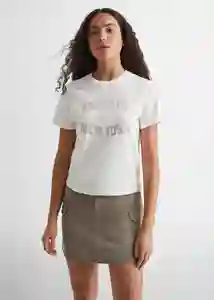 Camiseta Brook Off White Talla 20 Teen Niñas Mango
