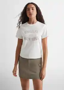 Camiseta Brook Off White Talla 20 Teen Niñas Mango