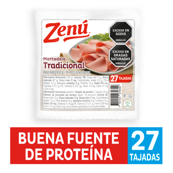 Zenú Mortadela Tradicional 450 g