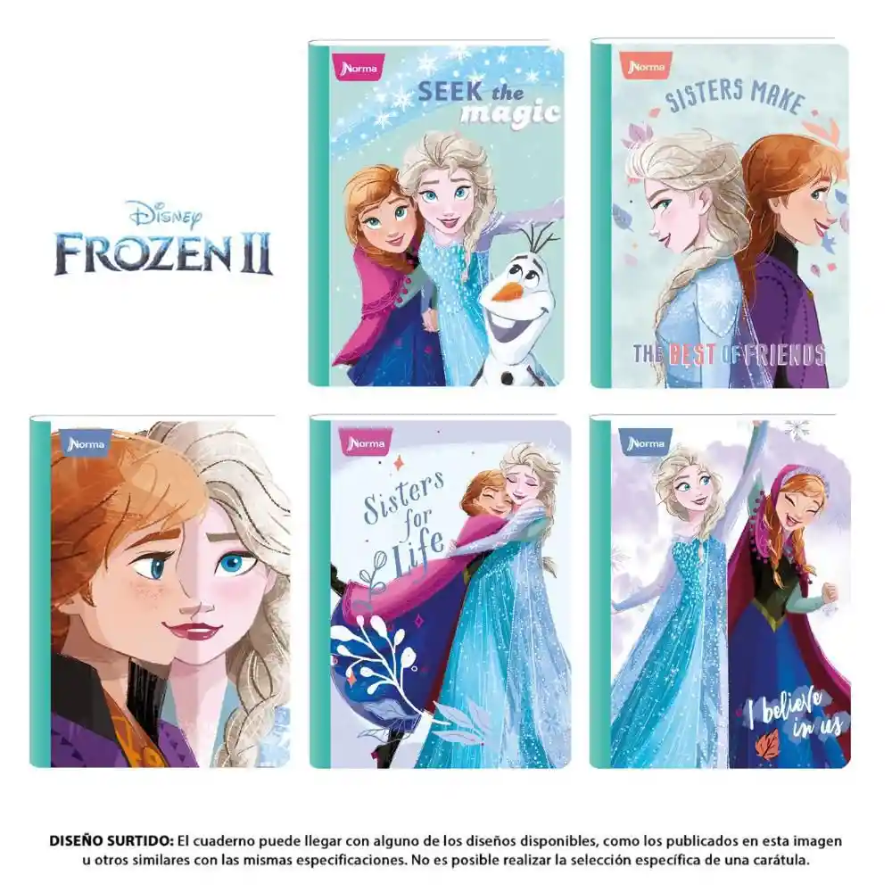 Norma Cuaderno. Frozen 2 Rayado Cosido