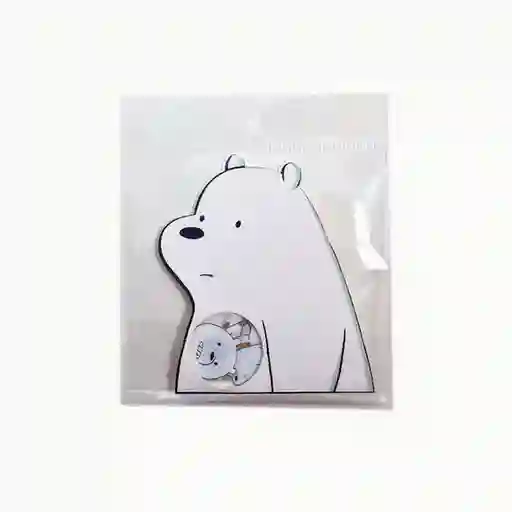 Sticker con Forma de la Serie We Bare Bears Oso Polar Miniso