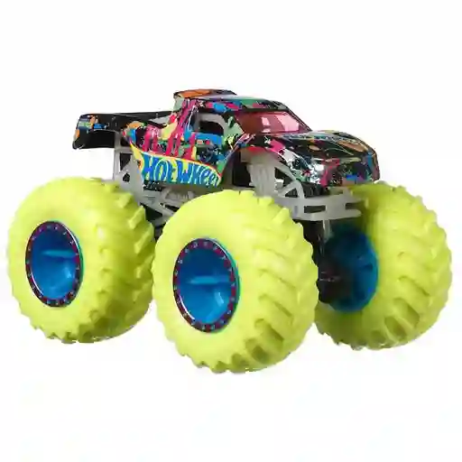 Hot Wheels Carro de Juguete Monster Trucks Glow Surtido 1: 64