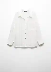 Camisa Zaro Blanco Talla S Mujer Mango