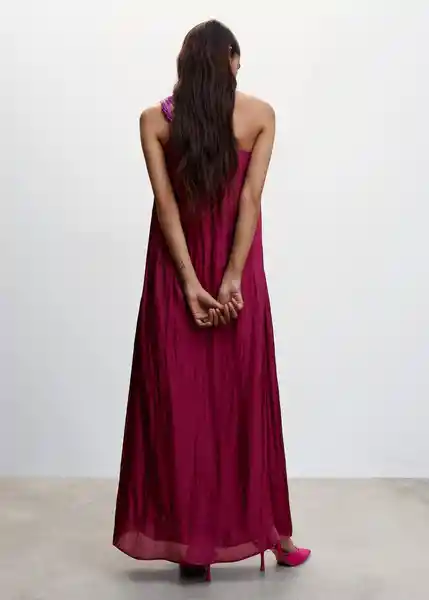 Vestido Agatha-A Vino Talla XL Mujer Mango