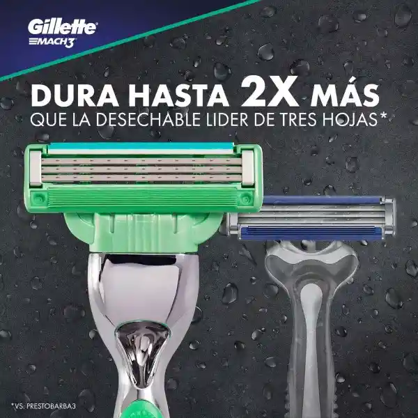 Gillette Mach3 Sensitive Máquina de Afeitar Recargable