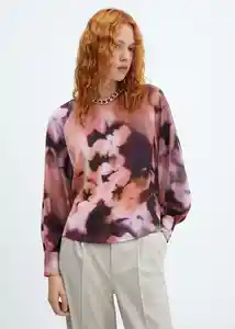 Blusa Alexia Rosa Talla XL Mujer Mango