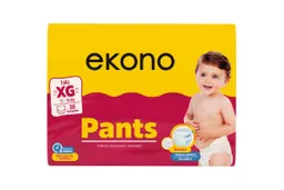 Pañal Pants Bebe Talla XG Ekono