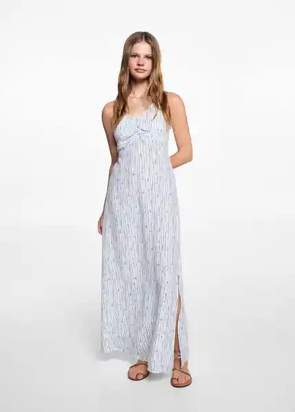 Vestido Flyd Offwhite Talla 22 Teen Niñas Mango