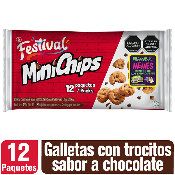 Mini Chips Galletas con Trocitos de Chocolate 420 g