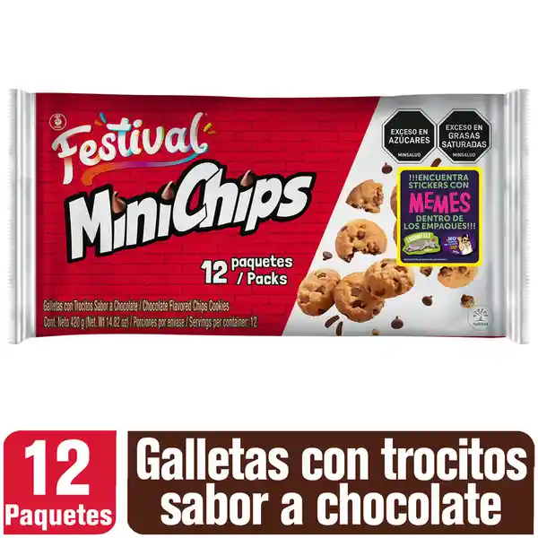 Mini Chips Galletas con Trocitos de Chocolate