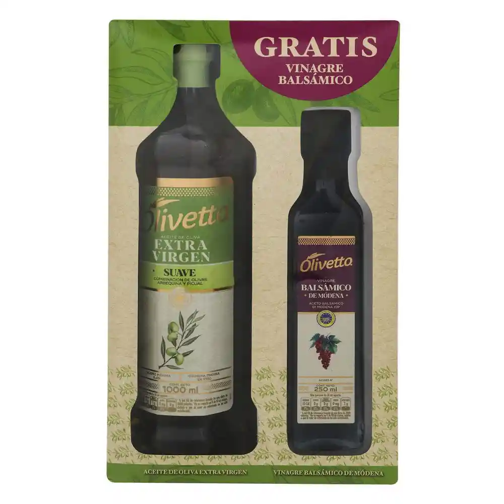 Olivetto Of Aceite Oliva Virgen Gts Vinagre1000 Ml