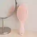 Cepillo Grande Cojín Ovalado Diamantes Shiny Pink Miniso