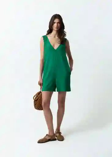 Enterizo París Mujer Verde Bósforo Talla S 469F340 Naf Naf