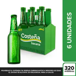 Costeña Pack Cerveza Bacana 320 mL x 6 Und