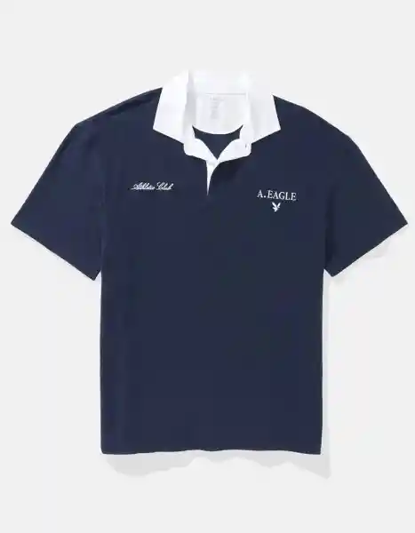 Polo Hombre Azul Talla Medium 4608483 American Eagle