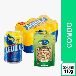 Combo Futbol Salado Pistacho + Aguila Original Six Pack