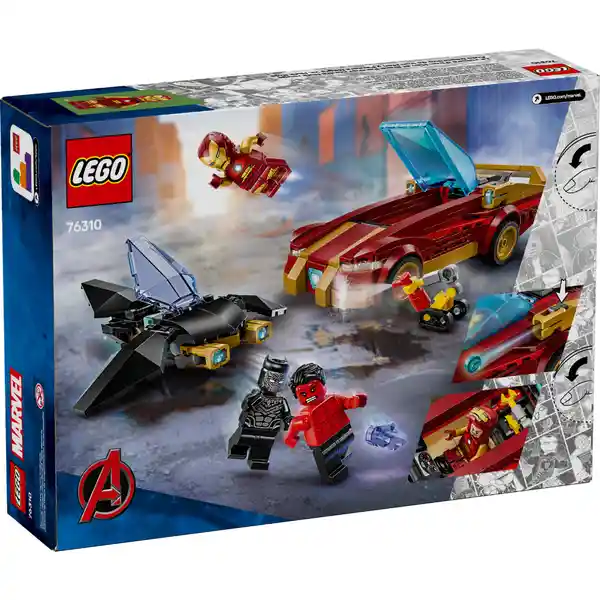 Set Construcción Deportivo de Iron Man y Black Panther Lego
