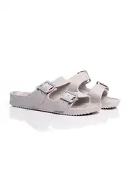 Sandalias Eva T/Birken Mujer Plateado Talla 38 People