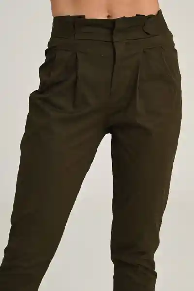 Pantalón Soho Color Verde Militar Talla 4 Ragged